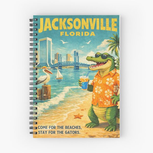 Item preview, Jacksonville Florida Skyline St Johns River And Beaches designed and sold by Aryabek.