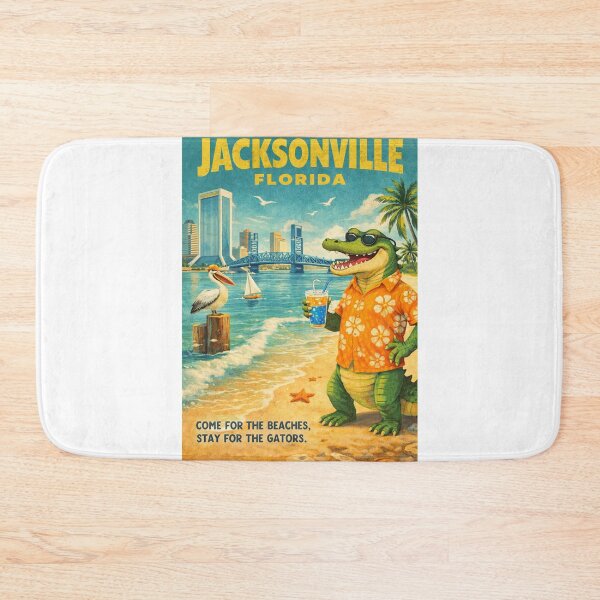 Item preview, Jacksonville Florida Skyline St Johns River And Beaches designed and sold by Aryabek.