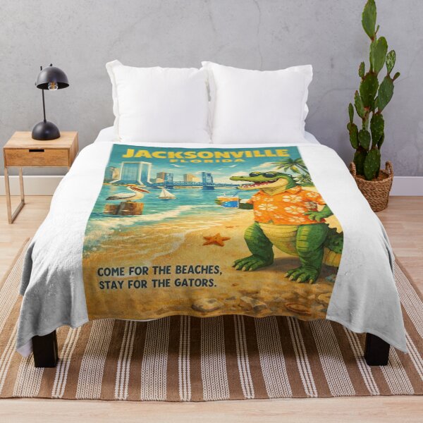 Item preview, Jacksonville Florida Skyline St Johns River And Beaches designed and sold by Aryabek.