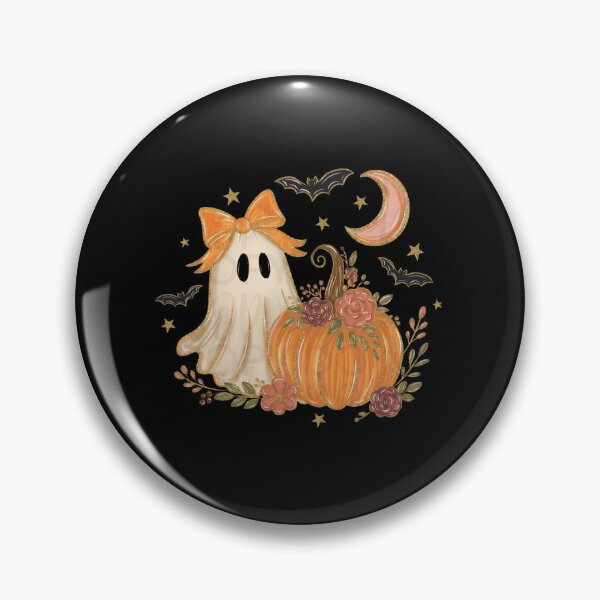 Item preview, Floral Ghost Halloween Pumpkin, Spooky Ghost Halloween, Floral Fall Pumpkin Coquette Sublimation, Spooky Season designed and sold by RafaelScherer.