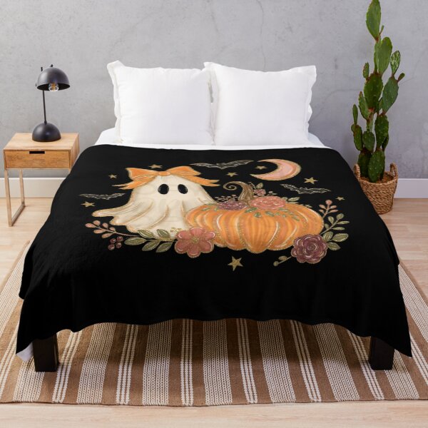 Item preview, Floral Ghost Halloween Pumpkin, Spooky Ghost Halloween, Floral Fall Pumpkin Coquette Sublimation, Spooky Season designed and sold by RafaelScherer.