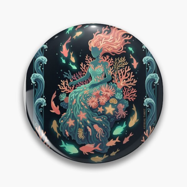 Item preview, Coral Reef Empress Tarot Card Ocean Art designed and sold by SMARTKIT  DESIGNAGENCY.
