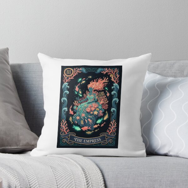 Item preview, Coral Reef Empress Tarot Card Ocean Art designed and sold by SMARTKIT  DESIGNAGENCY.