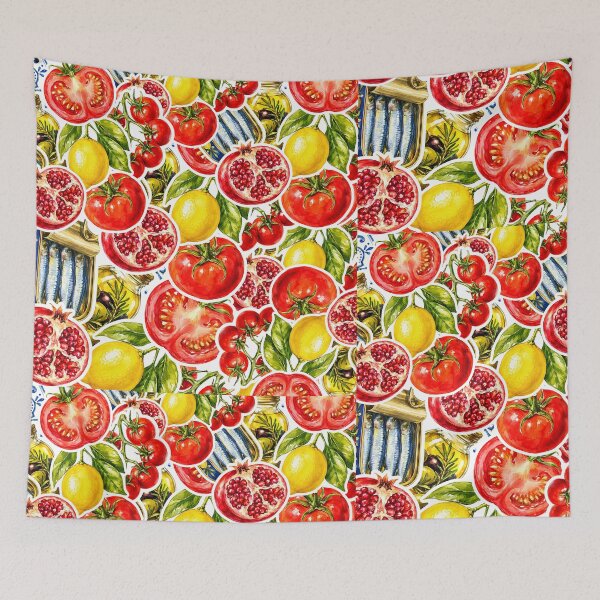 Item preview, Mediterranean Food Watercolor Pattern designed and sold by bloomave.