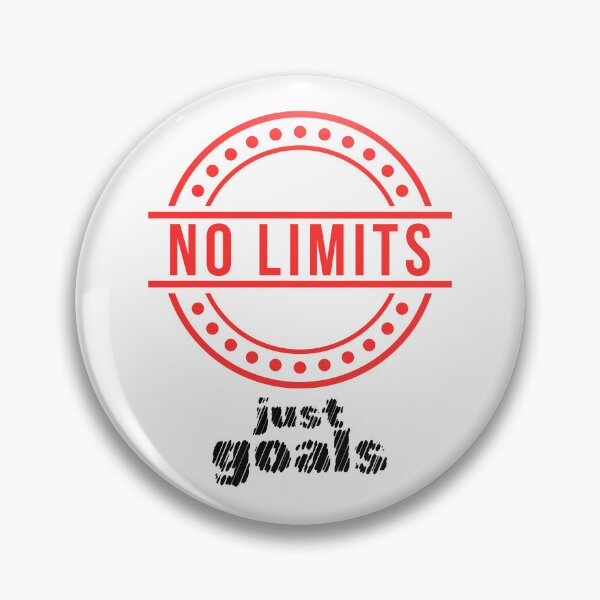 Item preview, No Limits Just Goals Motivational Graphic designed and sold by Snedsdigital.