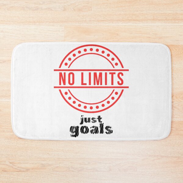 Item preview, No Limits Just Goals Motivational Graphic designed and sold by Snedsdigital.