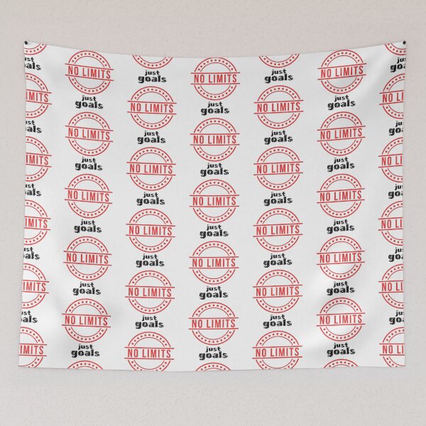 Item preview, No Limits Just Goals Motivational Graphic designed and sold by Snedsdigital.