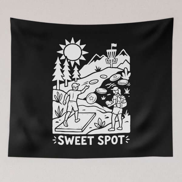 Item preview, Disc Golf Player Sweet Spot Mountain Fairway Hole Basket designed and sold by GrandeDuc.