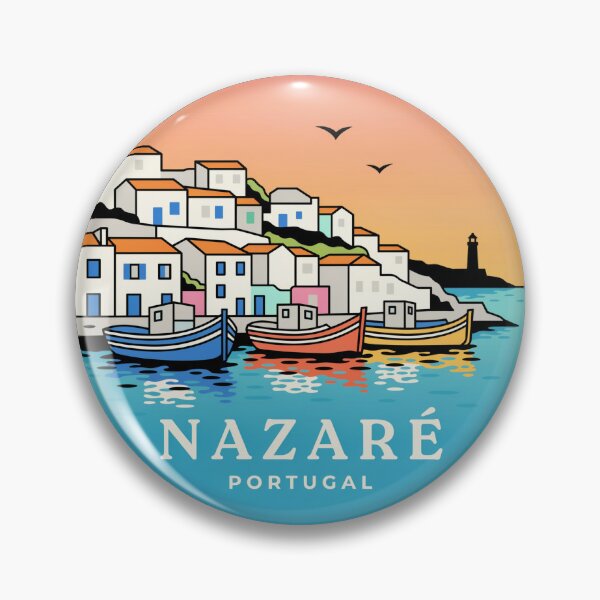 Item preview, Nazaré Portugal: Colorful Hilltop Coast & Fishing Boats designed and sold by CircinusStore.