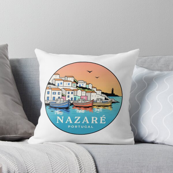 Item preview, Nazaré Portugal: Colorful Hilltop Coast & Fishing Boats designed and sold by CircinusStore.