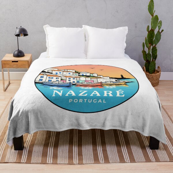 Item preview, Nazaré Portugal: Colorful Hilltop Coast & Fishing Boats designed and sold by CircinusStore.