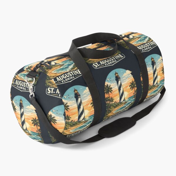 Item preview, St. Augustine Lighthouse Florida Retro Vintage Travel Shirt | Coastal Sunset Nautical Landmark Vacation Gift Design designed and sold by Globalcitytees.