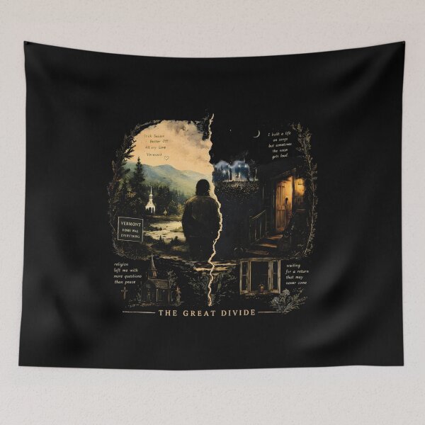 Item preview, The Great Divide Tour Album Cover Quotes Fan Art designed and sold by AngieHouckOne.