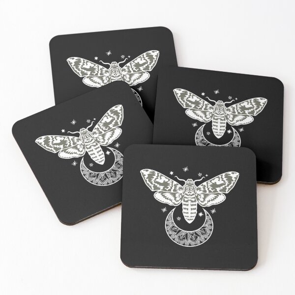 Item preview, moth celestial moth butterfly mystic spiritual astronomy designed and sold by Koothara.