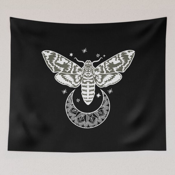 Item preview, moth celestial moth butterfly mystic spiritual astronomy designed and sold by Koothara.