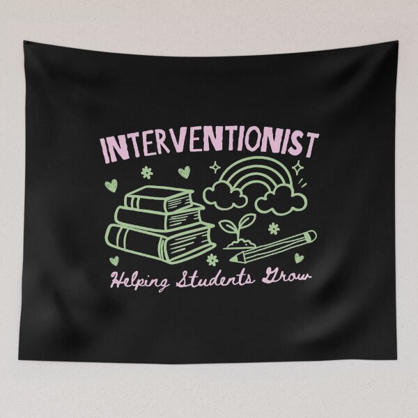 Item preview, Interventionist, Reading Interventionist, Math Interventionist, Teacher, School Staff Intervention designed and sold by RafaelScherer.
