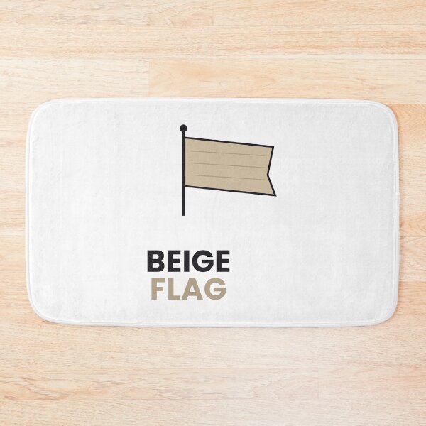 Item preview, Beige Flag Funny Gen Z Slang Sticker designed and sold by QuirkyCartel.