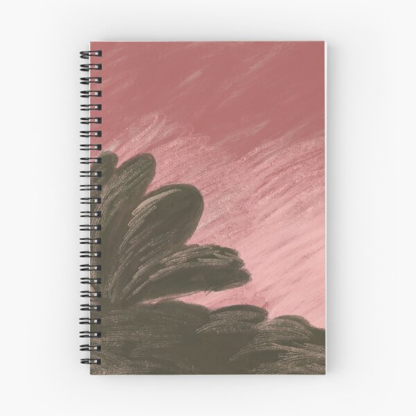 Item preview, Minimalist Stylized Bush Silhouette Against Dusky Pink Sky designed and sold by zanaxxer.