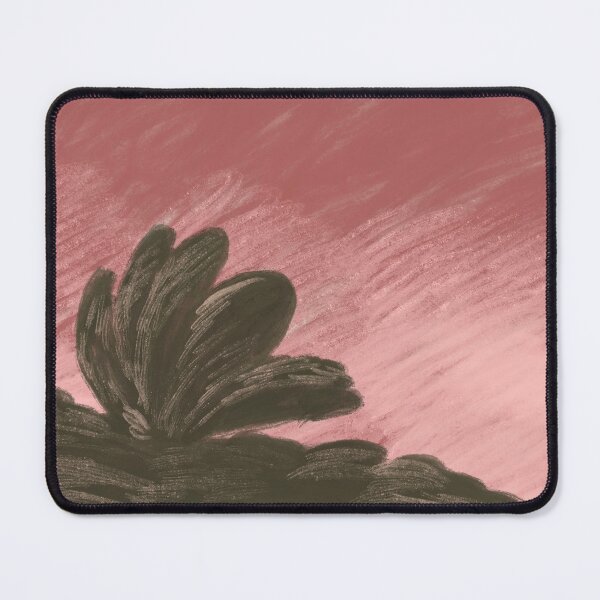 Item preview, Minimalist Stylized Bush Silhouette Against Dusky Pink Sky designed and sold by zanaxxer.