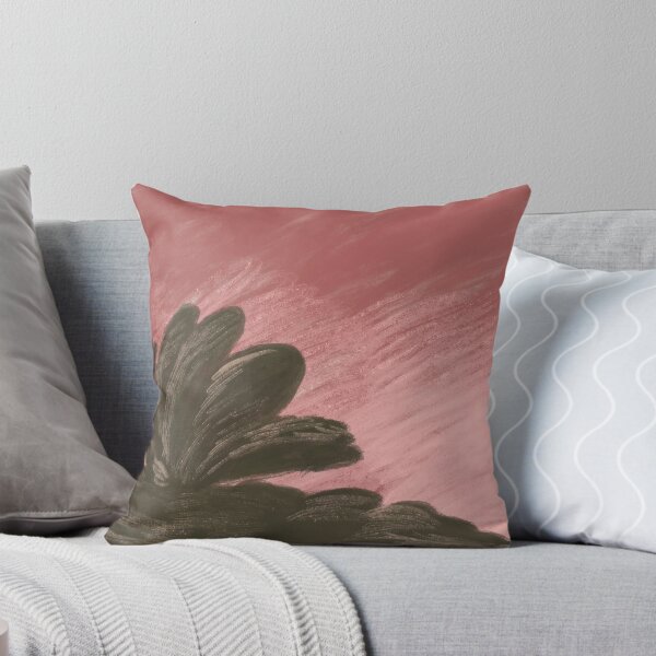 Item preview, Minimalist Stylized Bush Silhouette Against Dusky Pink Sky designed and sold by zanaxxer.
