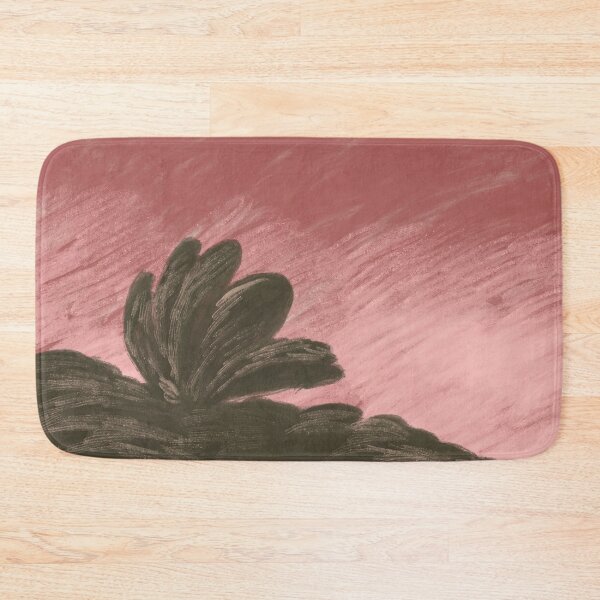 Item preview, Minimalist Stylized Bush Silhouette Against Dusky Pink Sky designed and sold by zanaxxer.
