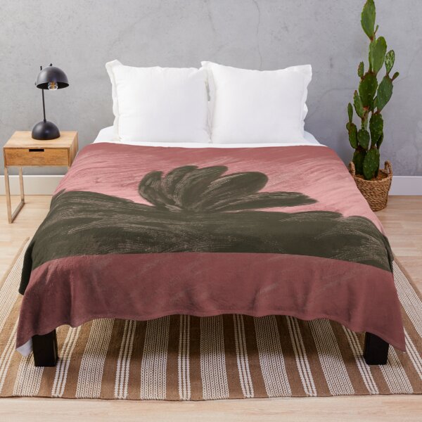 Item preview, Minimalist Stylized Bush Silhouette Against Dusky Pink Sky designed and sold by zanaxxer.