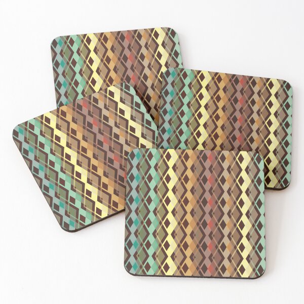Item preview, Geometric Pattern in Retro Colors [3] designed and sold by SideDishDesign.