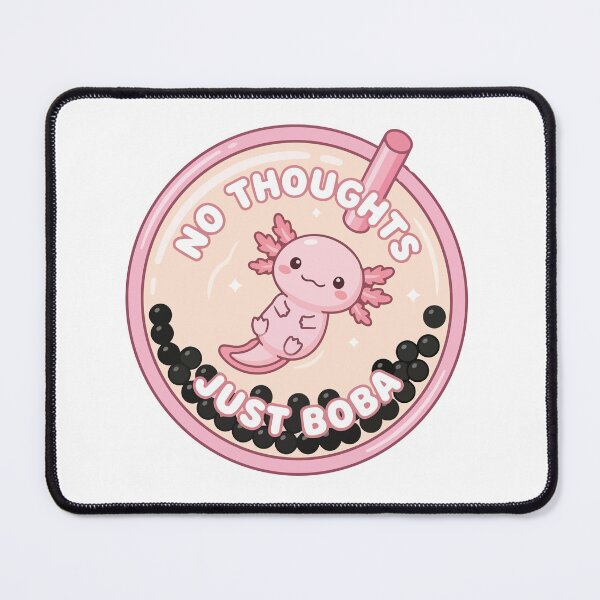 Item preview, Kawaii Axolotl Strawberry Boba Tea No Thoughts designed and sold by Arc2020.