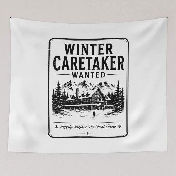 Item preview, Vintage Winter Caretaker Mountain Lodge Retro Horror Scary designed and sold by w1ckerman.