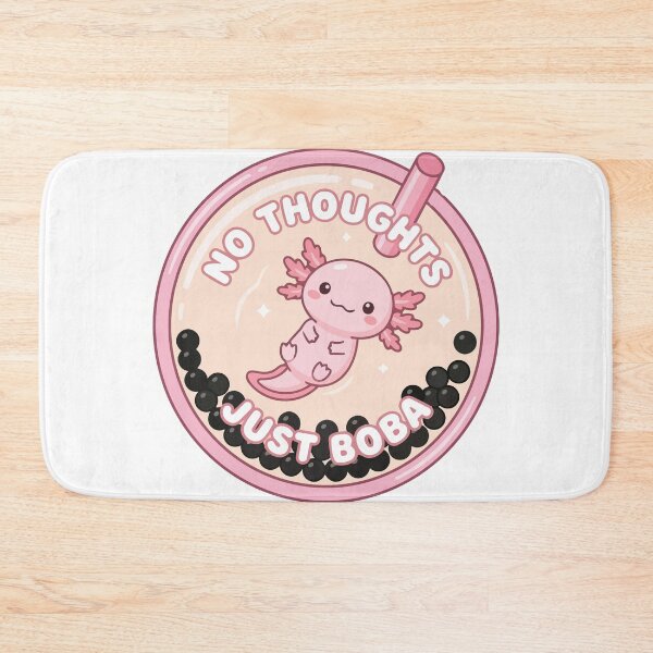 Item preview, Kawaii Axolotl Strawberry Boba Tea No Thoughts designed and sold by Arc2020.