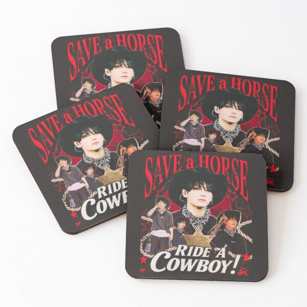 Item preview, Jungkook Cowboy Vintage Graphic - Save a Horse Ride a Cowboy BTS Fanart designed and sold by Mooncreates7.