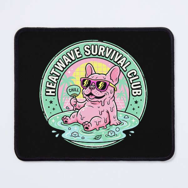 Item preview, Sarcastic French Bulldog Summer Heatwave Survival Club designed and sold by Oommen Studio .