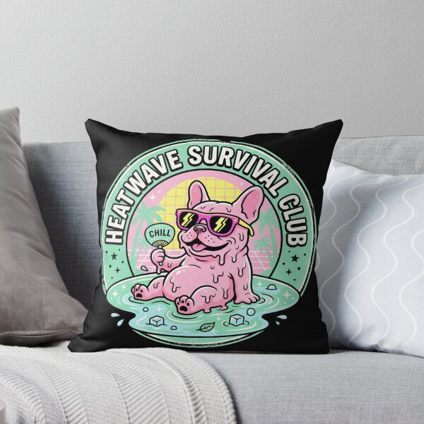 Item preview, Sarcastic French Bulldog Summer Heatwave Survival Club designed and sold by Oommen Studio .