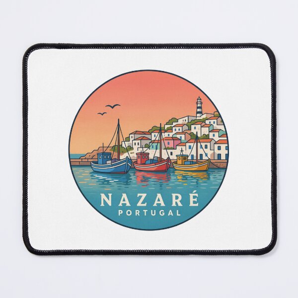 Item preview, Nazaré Portugal: Colorful Hilltop Coast & Fishing Boats designed and sold by CircinusStore.