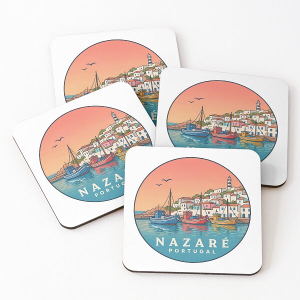 Item preview, Nazaré Portugal: Colorful Hilltop Coast & Fishing Boats designed and sold by CircinusStore.
