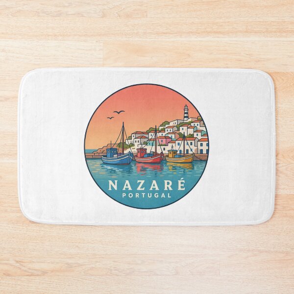Item preview, Nazaré Portugal: Colorful Hilltop Coast & Fishing Boats designed and sold by CircinusStore.