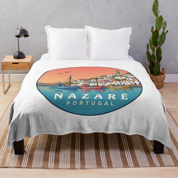 Item preview, Nazaré Portugal: Colorful Hilltop Coast & Fishing Boats designed and sold by CircinusStore.