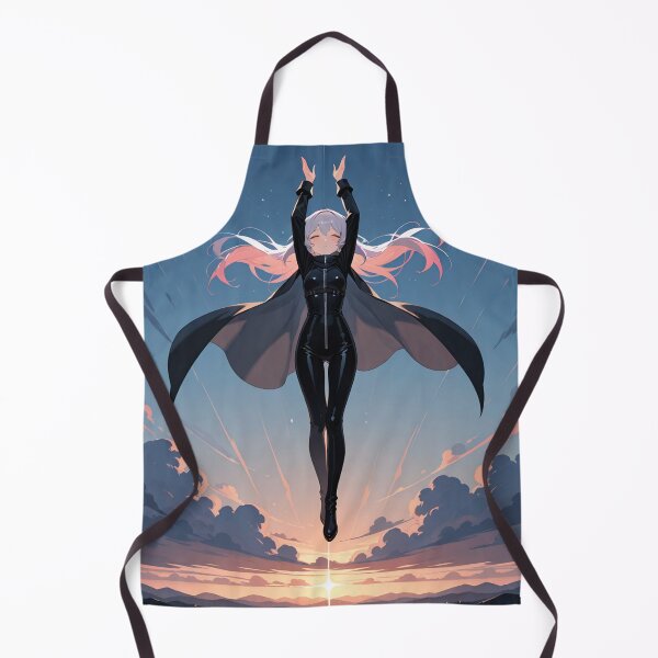 Item preview, Manga - Fantastic Female Figure, Majestic Flight against a Dramatic Sky designed and sold by AnimeShin.