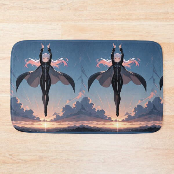 Item preview, Manga - Fantastic Female Figure, Majestic Flight against a Dramatic Sky designed and sold by AnimeShin.