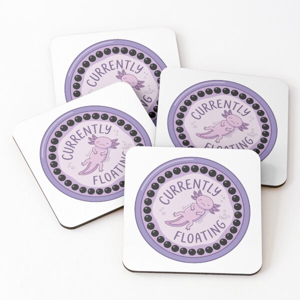Item preview, Lofi Axolotl Taro Bubble Tea Currently Floating designed and sold by Arc2020.