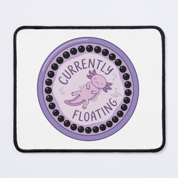 Item preview, Lofi Axolotl Taro Bubble Tea Currently Floating designed and sold by Arc2020.