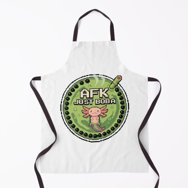 Item preview, Pixel Art Gamer Axolotl Matcha Boba AFK Meme designed and sold by Arc2020.