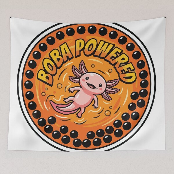 Item preview, Pop Art Axolotl Thai Bubble Tea Boba Powered designed and sold by Arc2020.