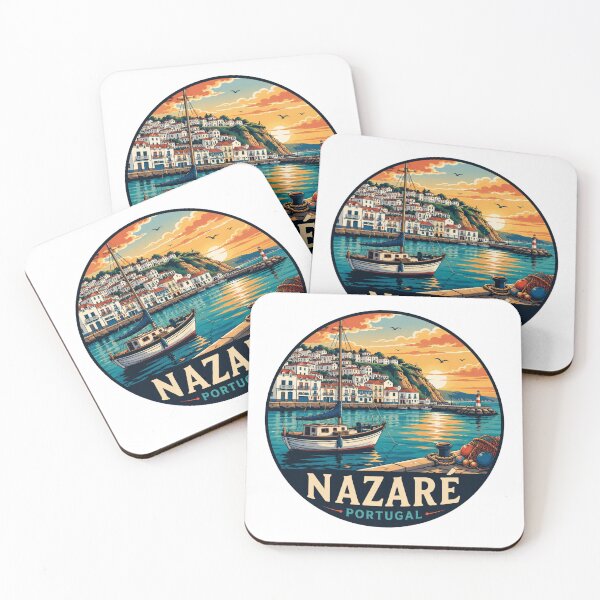 Item preview, Nazaré Portugal: Fishing Dock & Lighthouse Sunset designed and sold by CircinusStore.