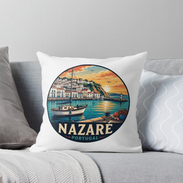 Item preview, Nazaré Portugal: Fishing Dock & Lighthouse Sunset designed and sold by CircinusStore.