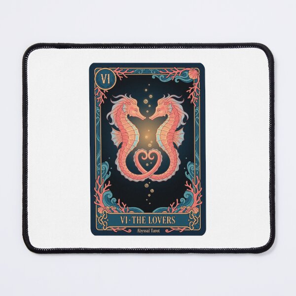 Item preview, Seahorse Lovers Tarot Card Ocean Art designed and sold by SMARTKIT  DESIGNAGENCY.