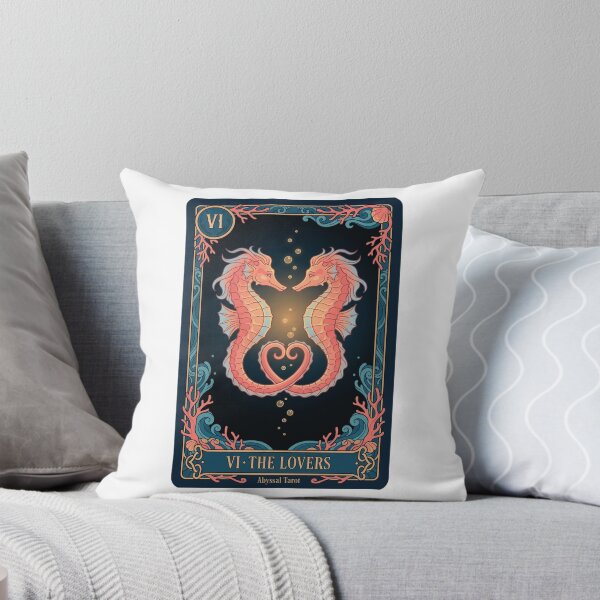 Item preview, Seahorse Lovers Tarot Card Ocean Art designed and sold by SMARTKIT  DESIGNAGENCY.