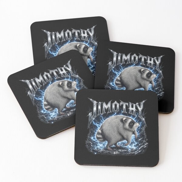 Item preview, Jimothy Raccoon Metal, Heavy Metal Trash Panda, Electric Lightning Animal, Funny Raccoon designed and sold by RafaelScherer.