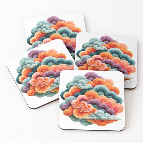 Item preview, Abstract Layered Waves | Colorful Modern Texture Art designed and sold by MythicMood.
