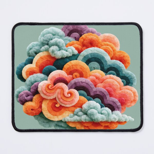 Item preview, Abstract Layered Waves | Colorful Modern Texture Art designed and sold by MythicMood.